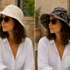 Cappello donna fantasia BAO Hats in puro cotone Made in Italy